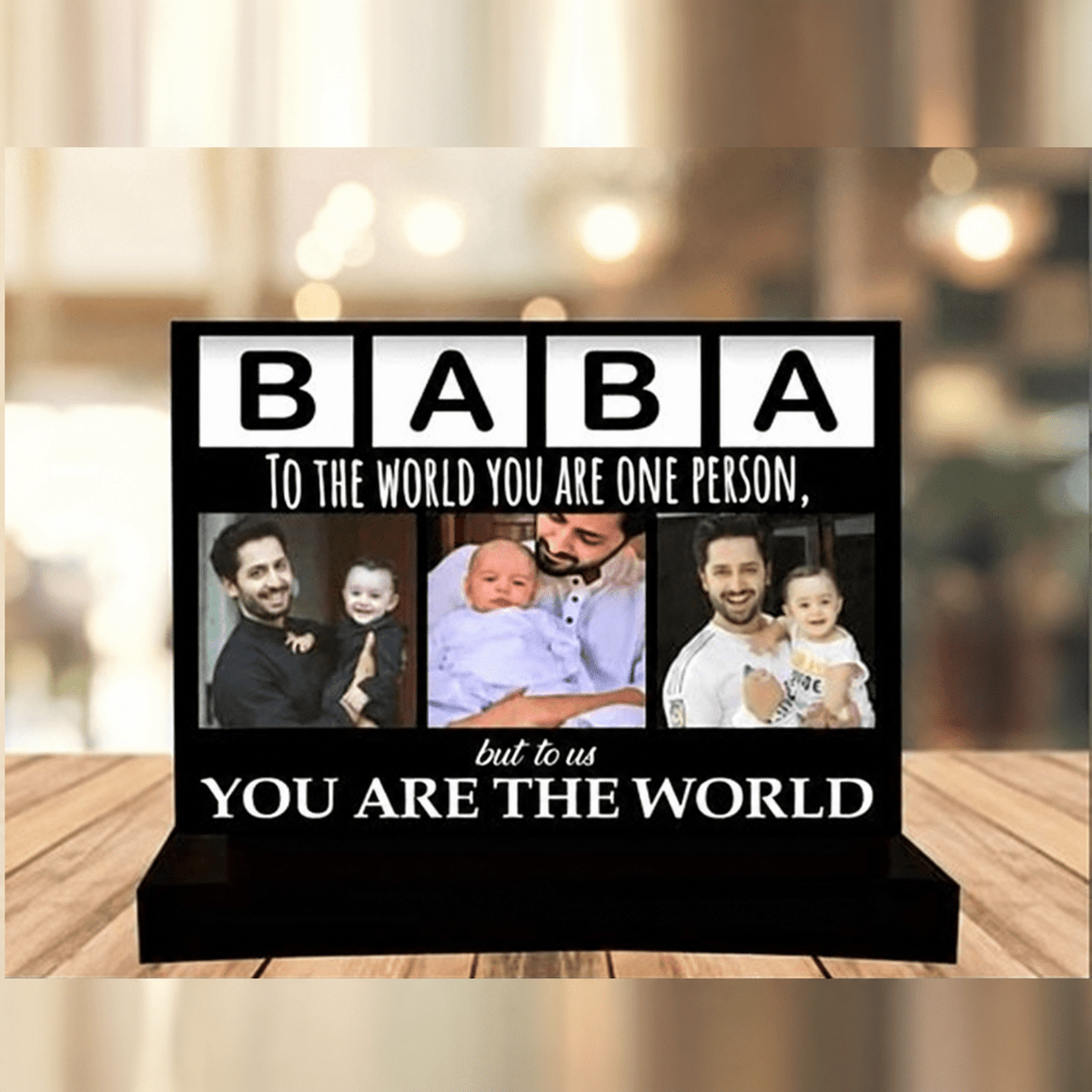Customize Baba Acrylic Table Top | Personalized Father's Day Gift - GiftCity