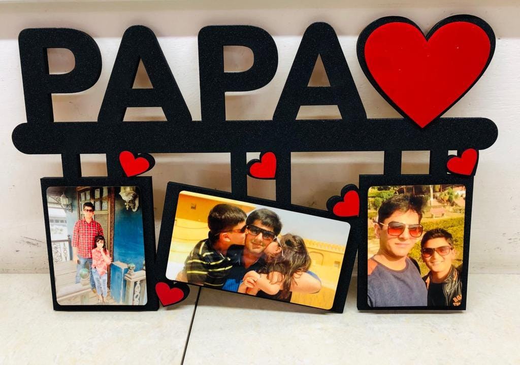 Customize Father day Frame Wooden material 15x12 size | Personalized Father's Day Gift
