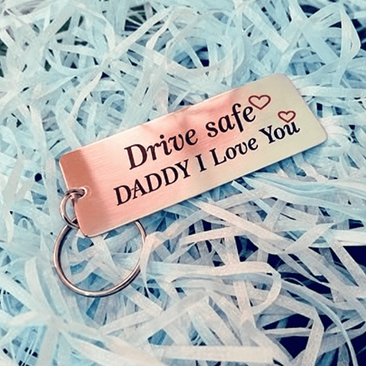 Customize metal Tag keychain | Personalized Father's Day Gift - GiftCity