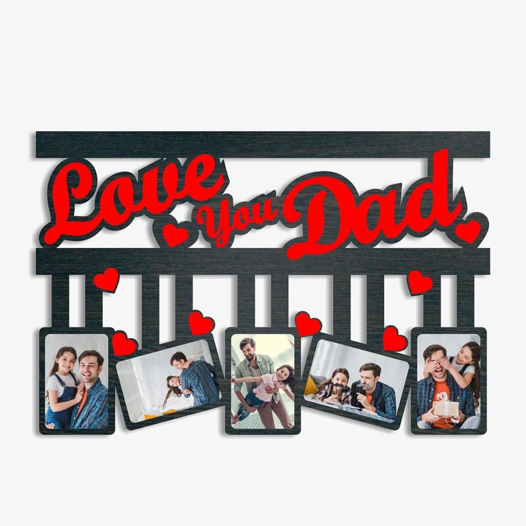 Customize Wall Hanging Frame With Any Name on Frame | Personalized Father's Day Gift - GiftCity