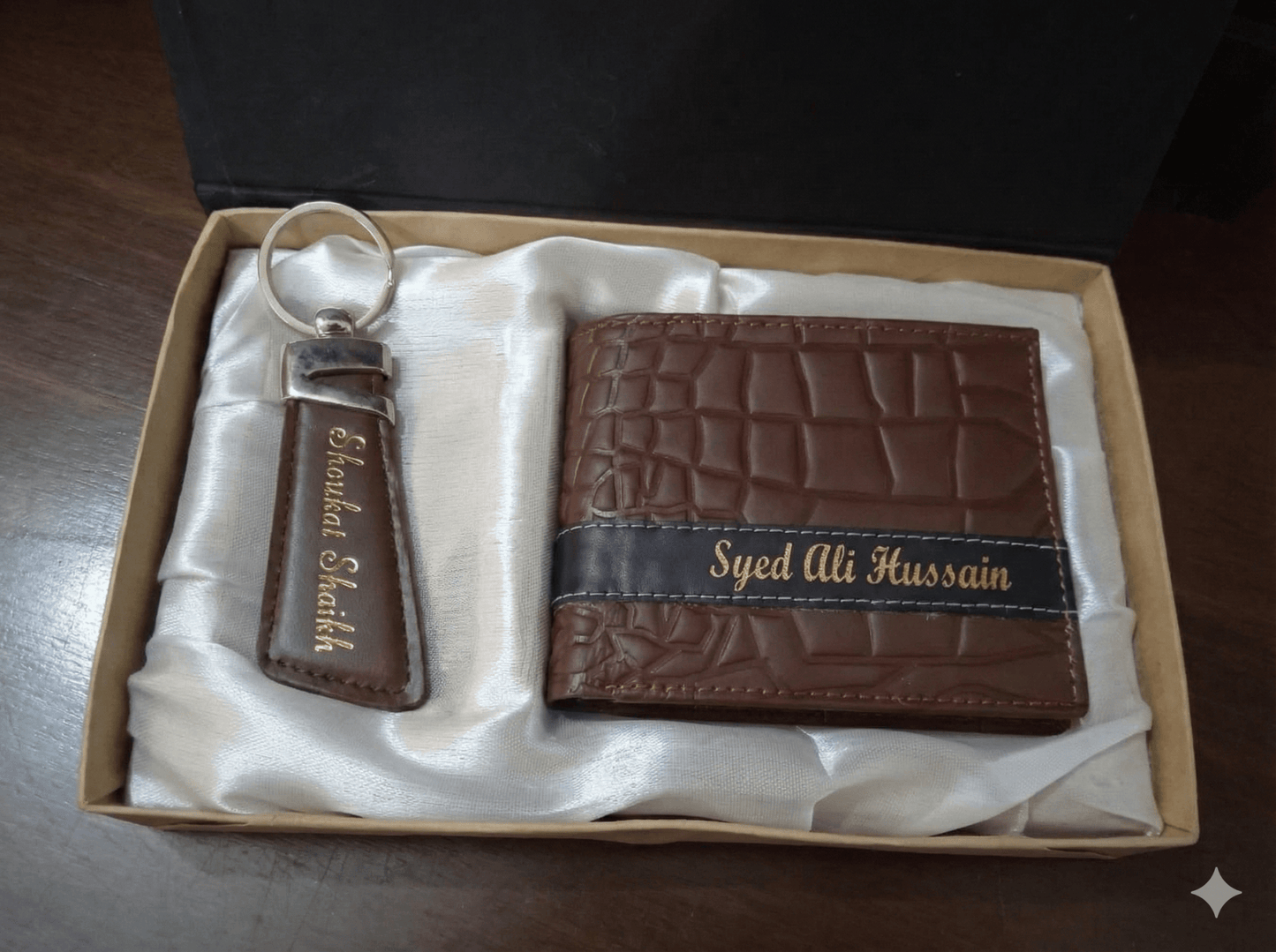 Executive Personalized Gift Set Wallet, Pen & Keyring Combo - GiftCity