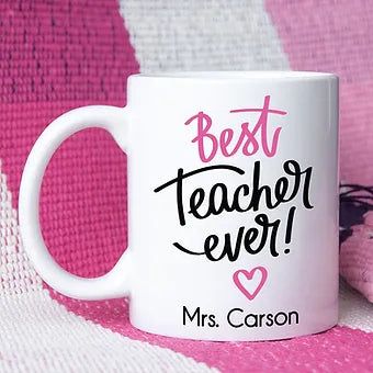 Best Teacher Ever Printed Mug Gift for Teachers, Appreciation & Birthday - GiftCity