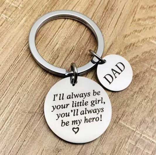 Customize Double Metal keychain | Personalized Father's Day Gift