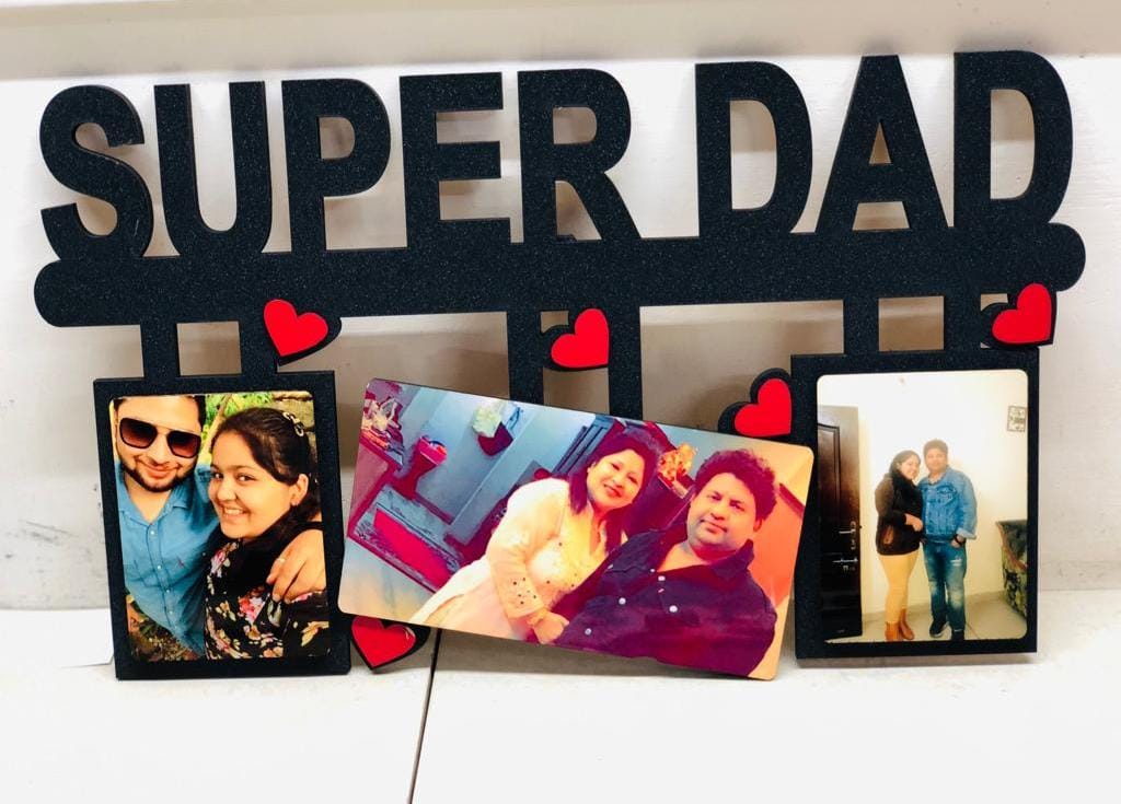 Customize Father day Frame Wooden material 15x12 size | Personalized Father's Day Gift - GiftCity