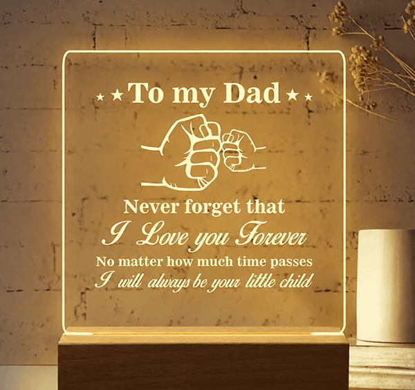 Customize Led Lamp | Personalized Father's Day Gift