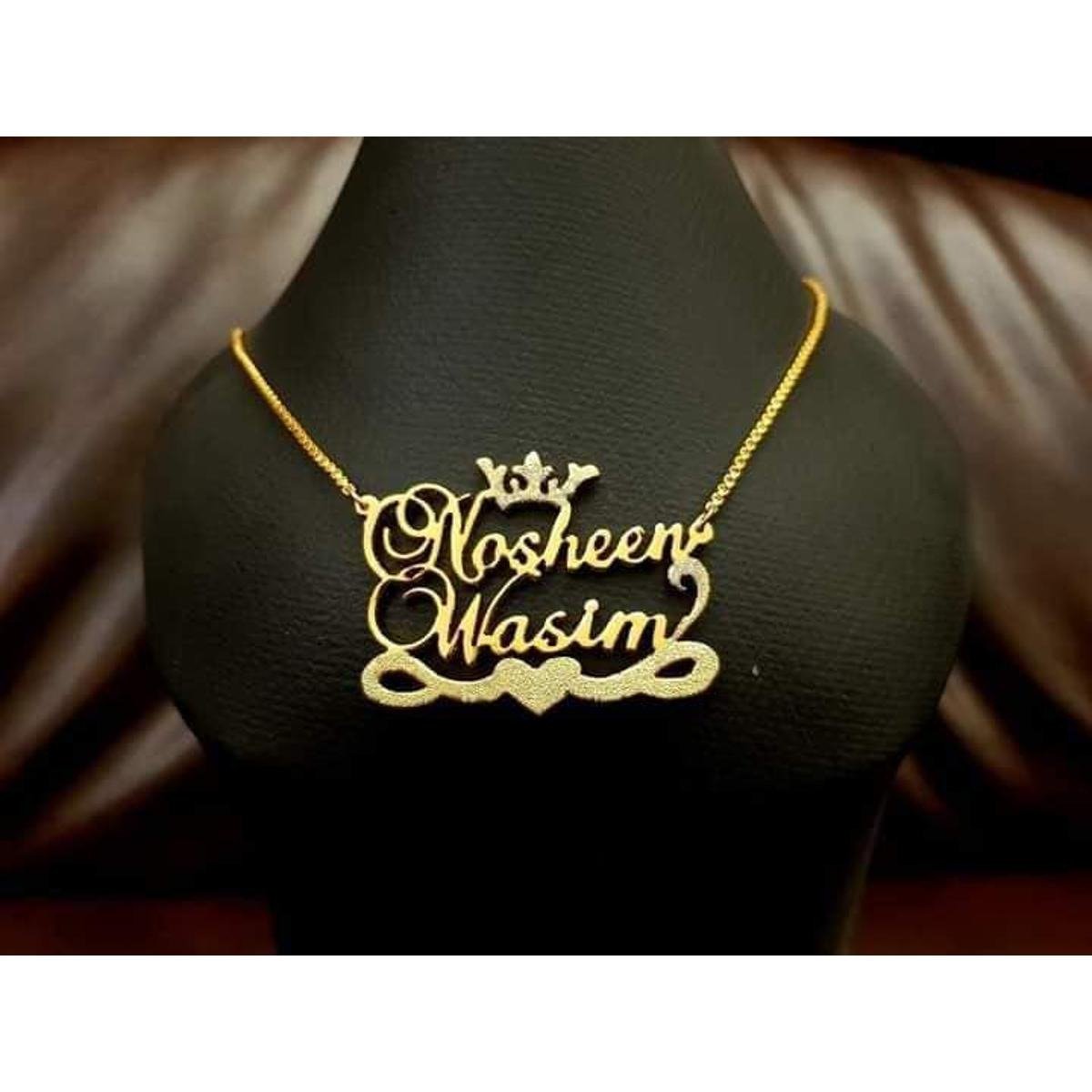 Customized Gold Plated Pendant Necklace |Gift For Women - GiftCity