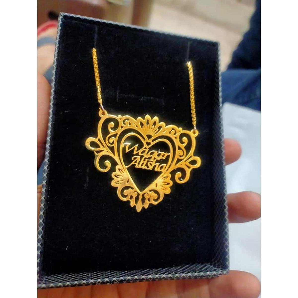 Customized Gold Plated Pendant Necklace |Gift For Women - GiftCity