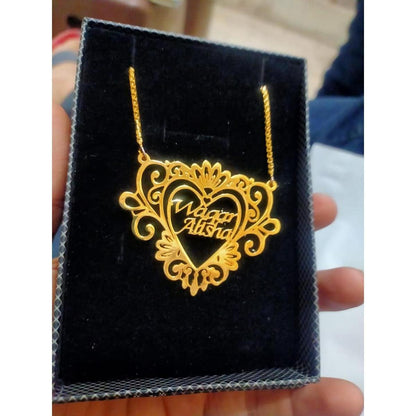 Customized Gold Plated Pendant Necklace |Gift For Women - GiftCity