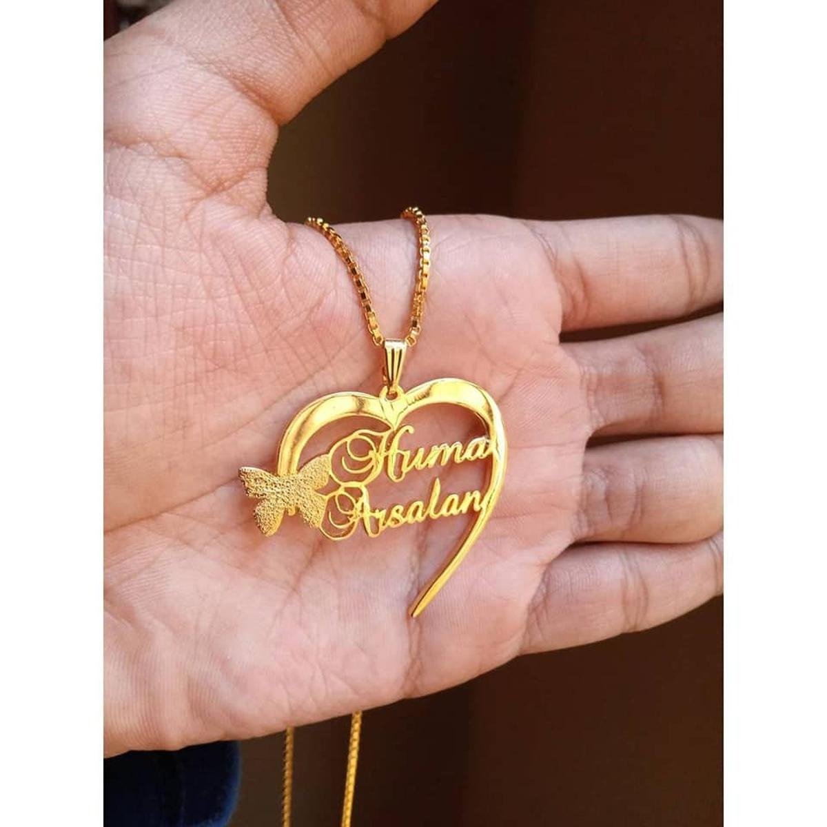 Customized Gold Plated Pendant Necklace |Gift For Women - GiftCity