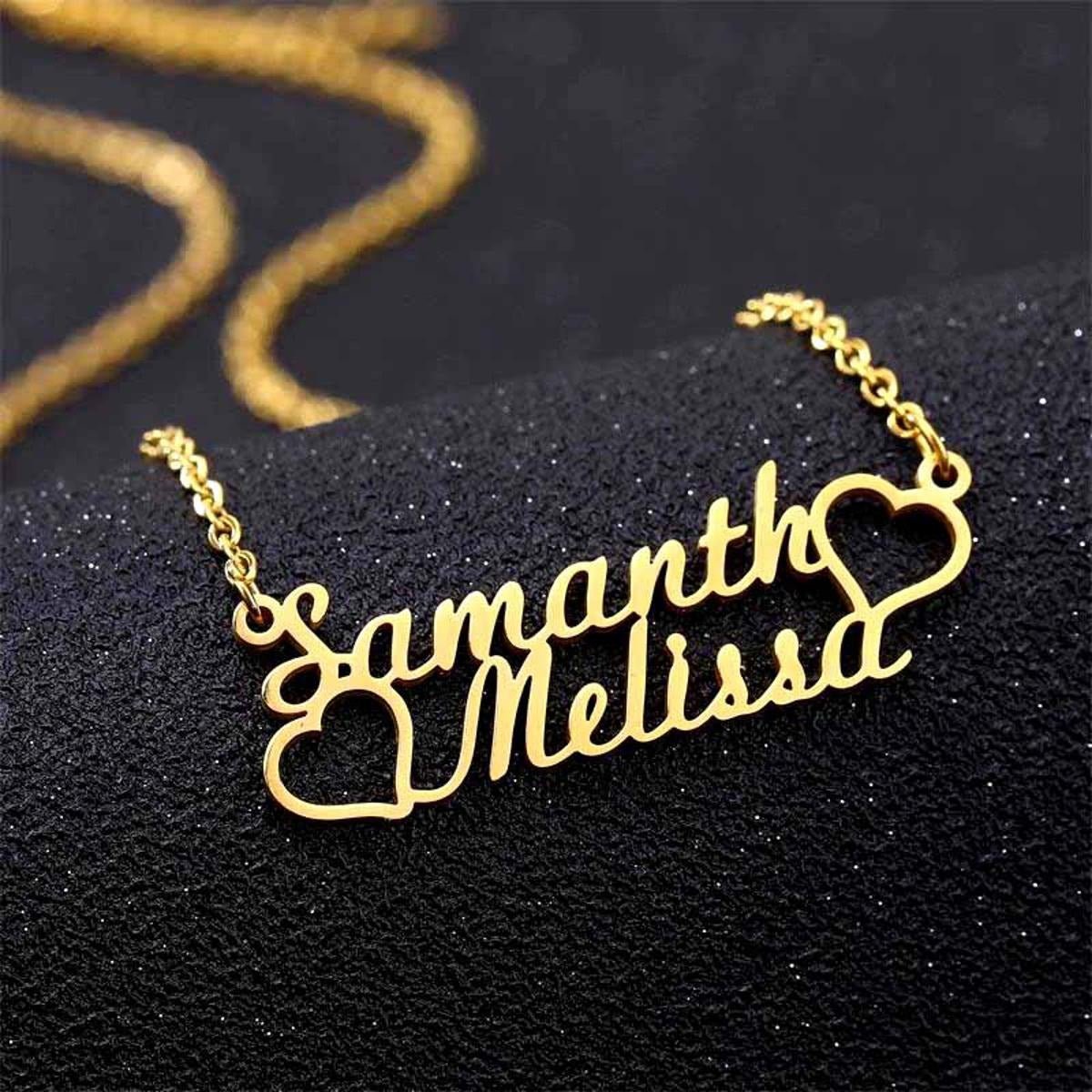 Customized Gold Plated Pendant Necklace |Gift For Women - GiftCity