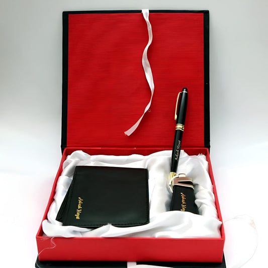 Customized Wallet Keychain Pen – Personalized Leather Wallet with Name Engraving | Gift for Men - GiftCity