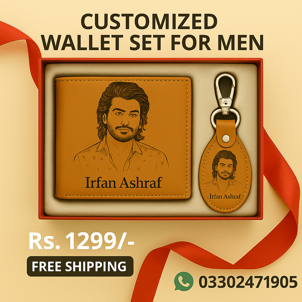 Customized Wallet Set for Men - GiftCity