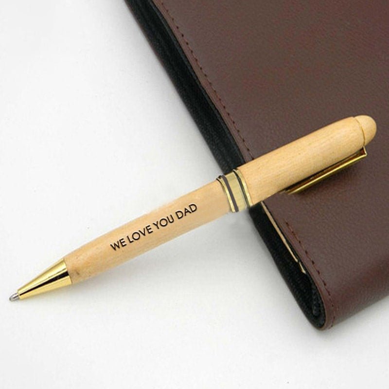 Customized Wooden Box Pen with Name Engraving - GiftCity