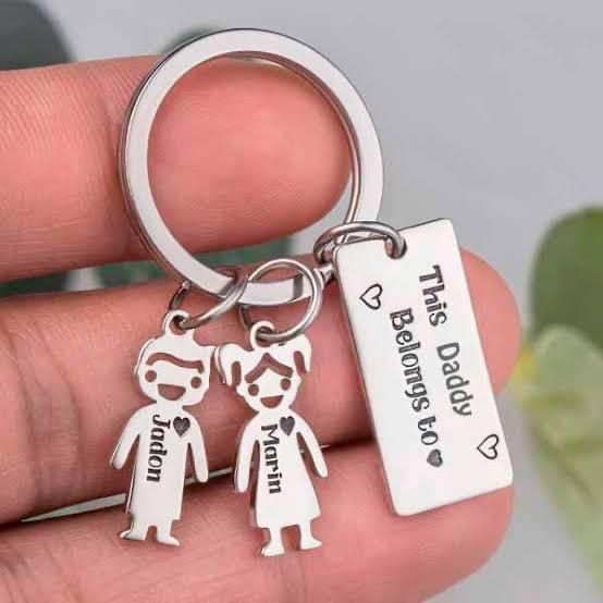 Daddy kids keychain | Personalized Father's Day Gift
