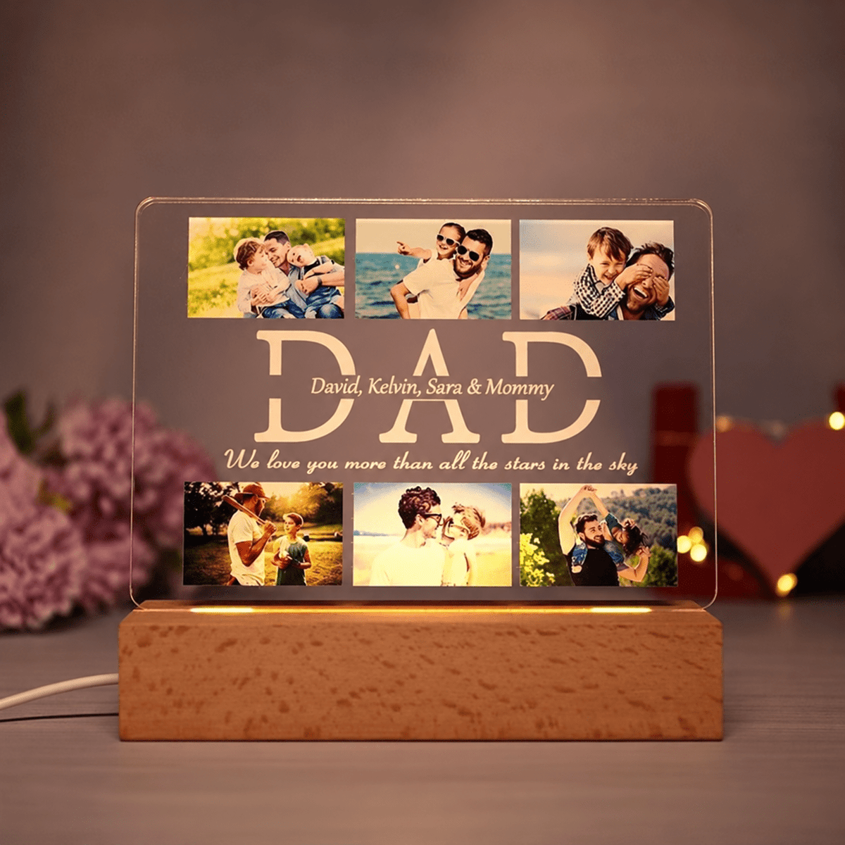 Father day led lamp | Personalized Father's Day Gift - GiftCity