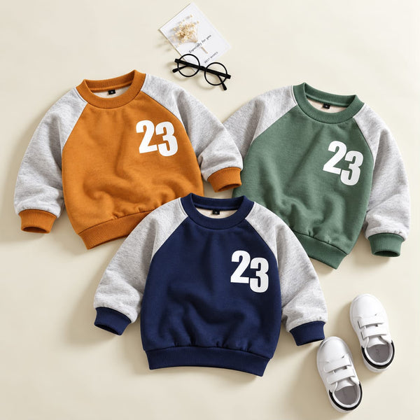 Boys Pack of 3 Number 23 Fleece Sweatshirts