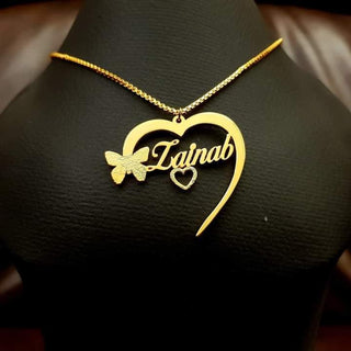 Heart Arrow Custom Name Necklace