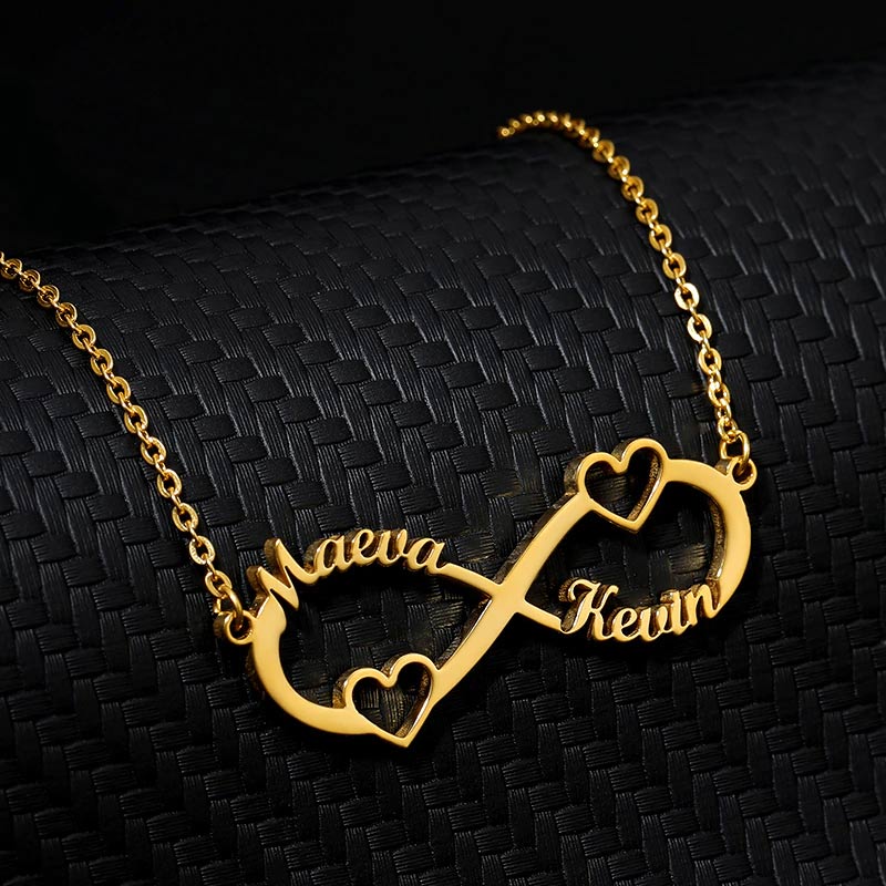 Infinity Heart Couple Necklace - GiftCity