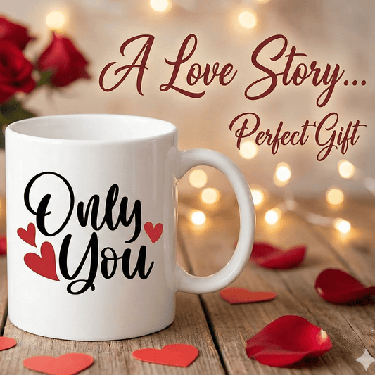 Love Couple Romantic Printed Mug Gift for Couples, Anniversary & Birthday - GiftCity