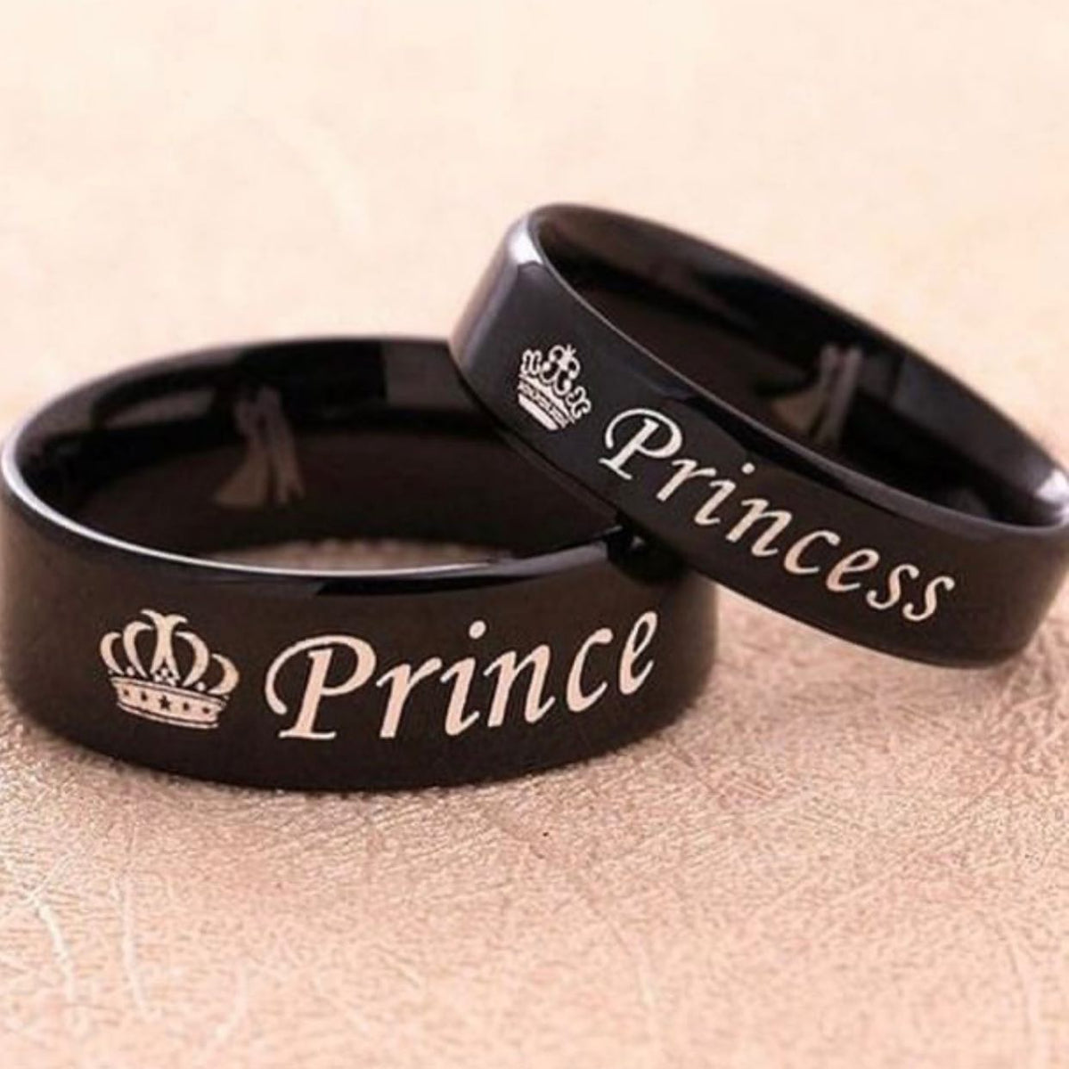 Personalized Couple Rings Custom Name Engraved - GiftCity