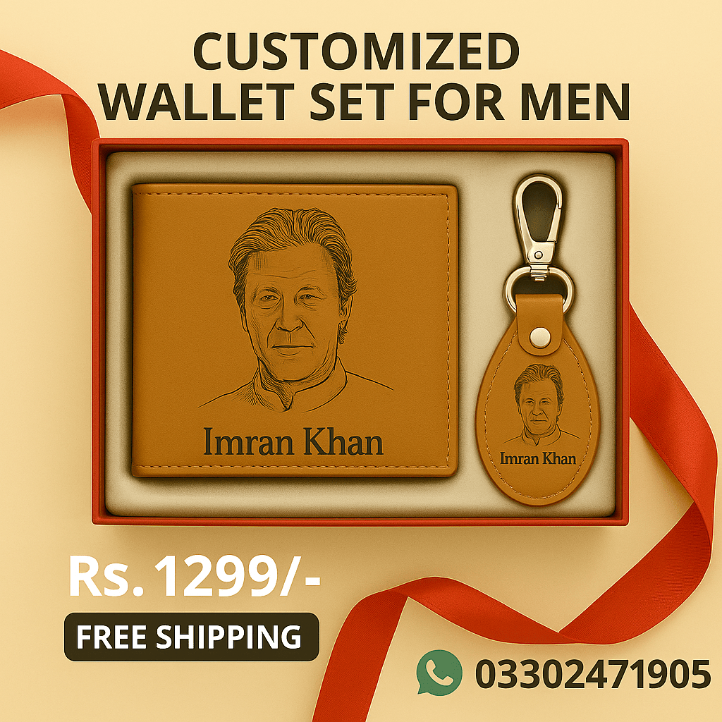 Personalized Engraved Wallet & Keychain Gift - GiftCity