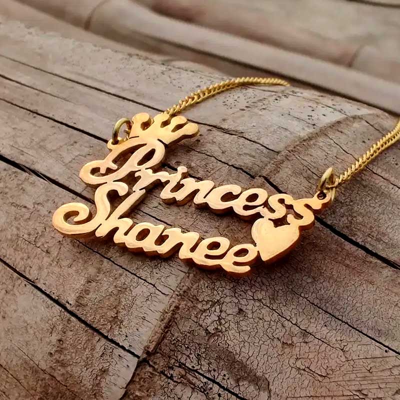 Princess Script Full Name Necklace - GiftCity