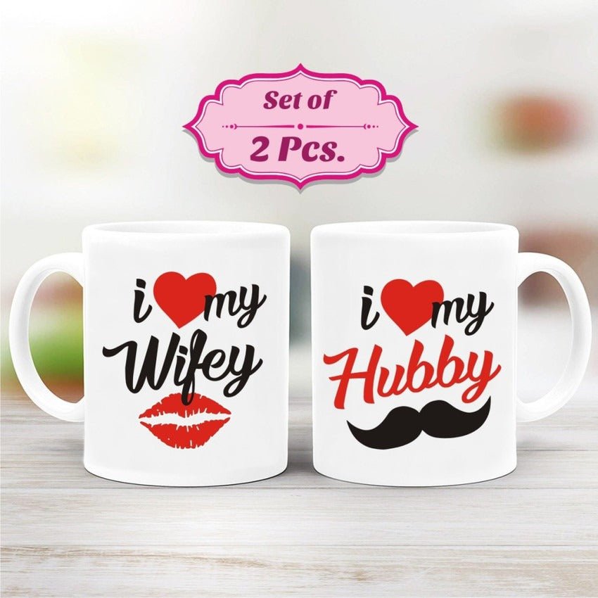 Wifey Hubby Printed Mug - GiftCity