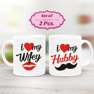 Wifey Hubby Printed Mug