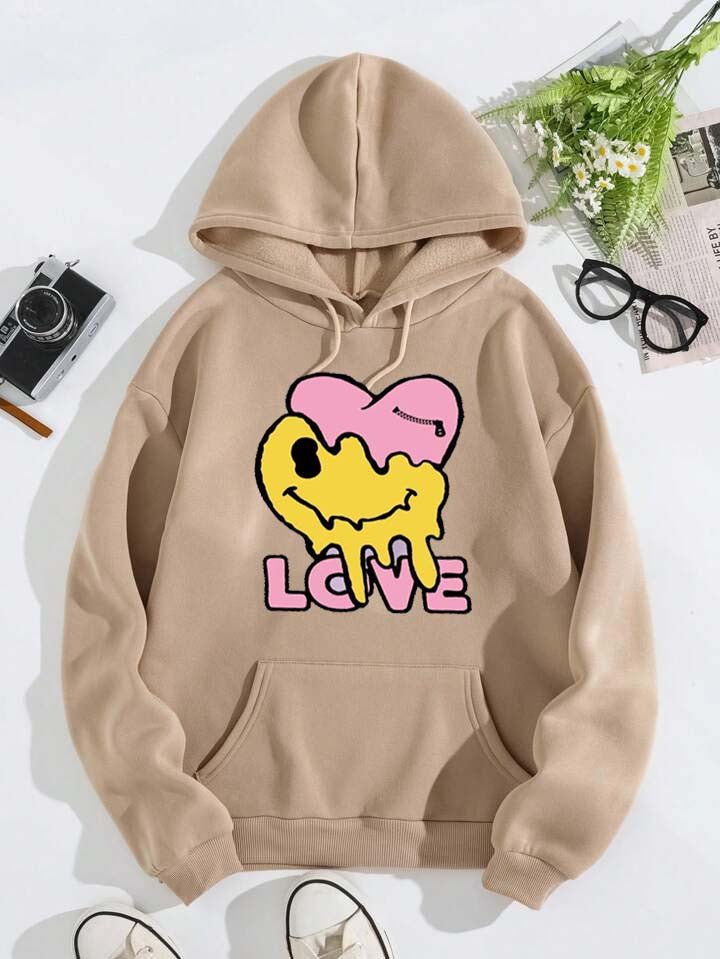 Women's Toasty Bears Printed Fleece Hoodie - GiftCity